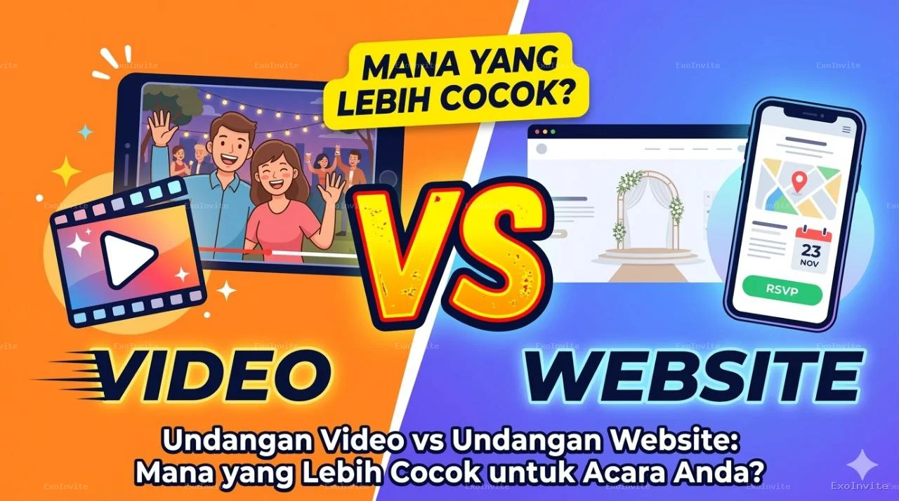 Undangan Video vs Undangan Website: Mana yang Lebih Cocok untuk Acara Anda?