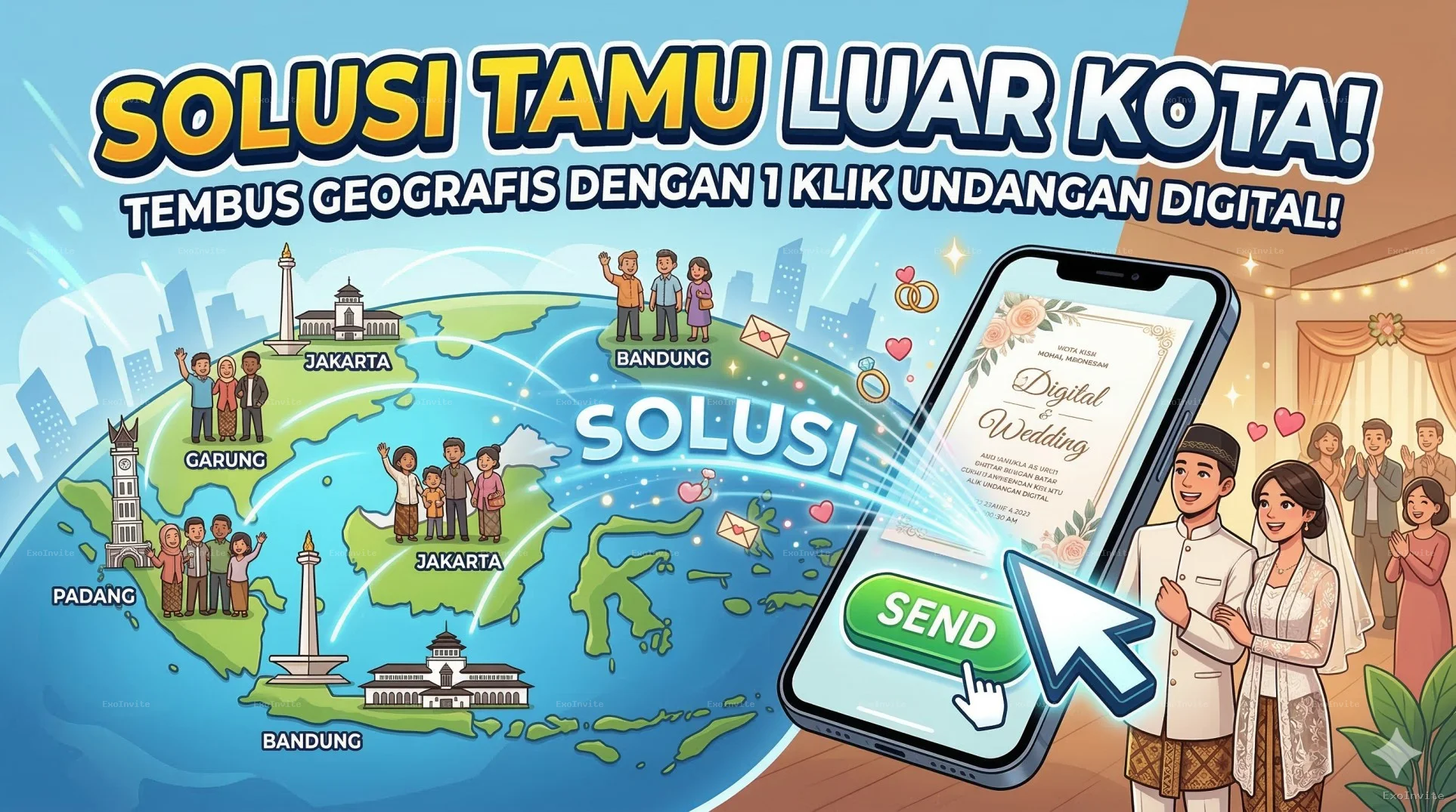 Anda berkata Solusi Tamu Luar Kota: Menembus Batas Geografis dengan Satu Klik Undangan Digital.