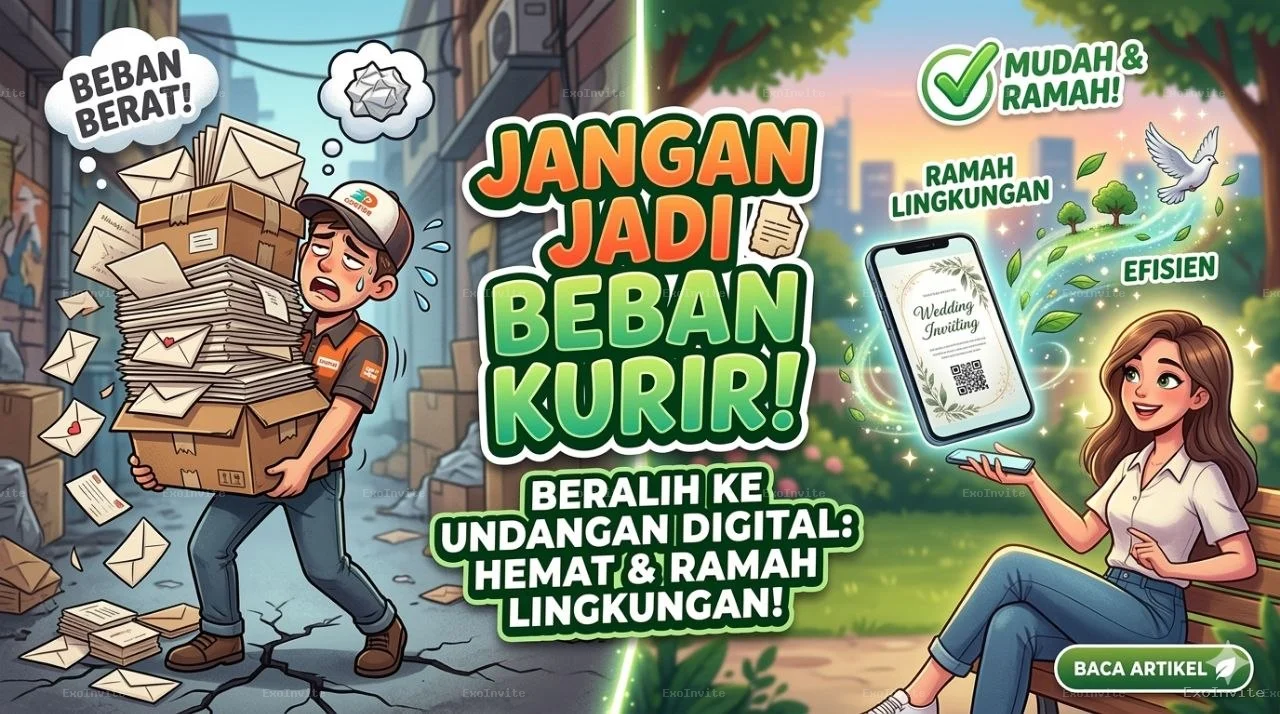 Jangan Jadi Beban Kurir: Beralih ke Undangan Digital yang Ramah Lingkungan dan Efisien